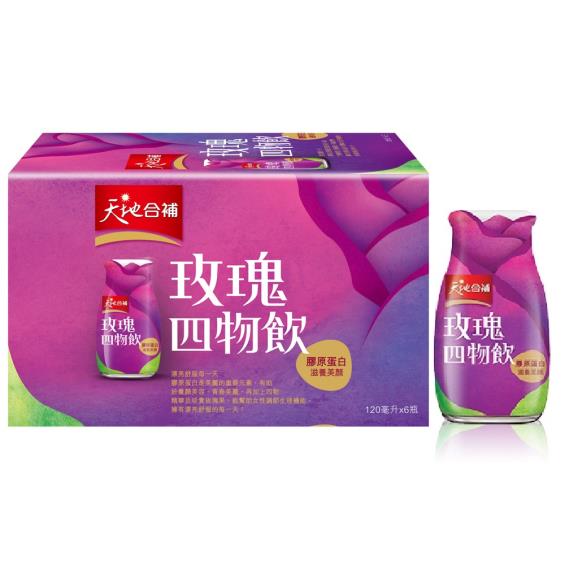 【桂格】膠原蛋白玫瑰四物飲（6瓶/盒）