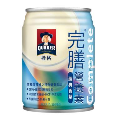 【QUAKER桂格】完膳營養素 - 香草（250ml／罐） + -單一規格