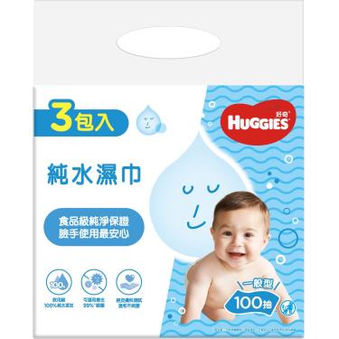 【好奇】純水薄型濕巾（100抽X3包／串）