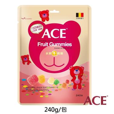 【ACE】水果Q軟糖量販包（240g/袋）
