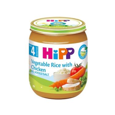 (買4送1 任5件320元)【HiPP喜寶】天然蔬菜雞肉全餐（125g）