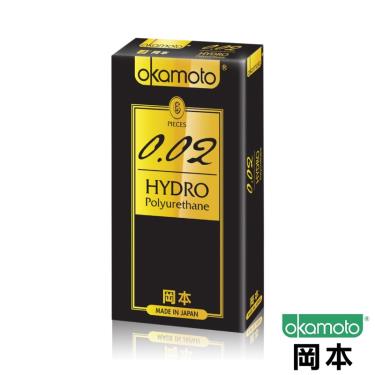 Okamoto岡本  002 Hydro水感勁薄 衛生套(6入裝)