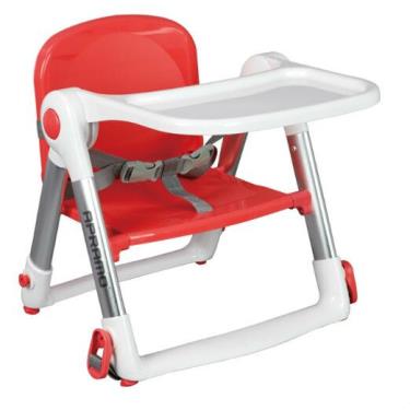 英國Apramo QTI Flippa 可攜式兩用兒童餐椅(贈簡易提袋+坐墊)-紅色(廠送)