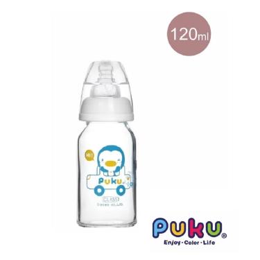 PUKU 藍色企鵝 母乳實感標準耐熱玻璃奶瓶120ml