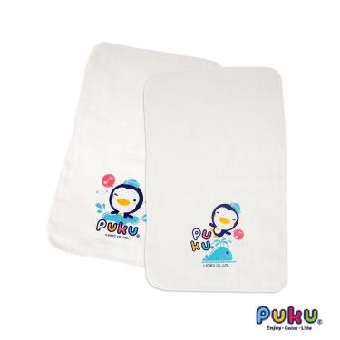 PUKU 藍色企鵝 紗布澡巾2入-30*45cm