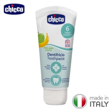 義大利CHICCO 兒童木醣醇含氟牙膏(蘋果香蕉)50ml