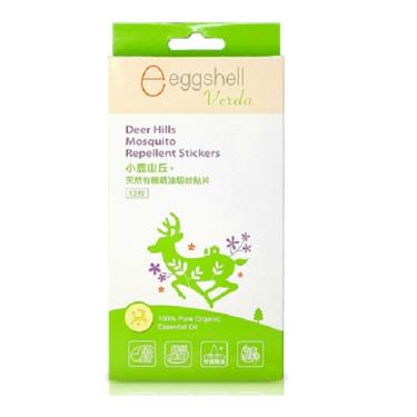 【Eggshell Verda 小鹿山丘】天然精油驅蚊貼片（12枚/盒）