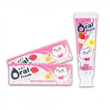 歐樂芬ORAL FRESH 天然安心兒童牙膏60g(草莓口味)