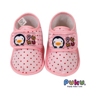 PUKU 藍色企鵝 印花寶寶鞋-粉色 XL