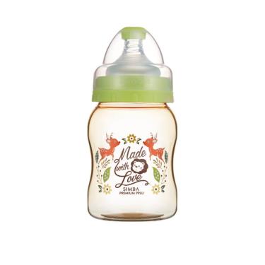 (滿777送濕巾)【Simba 小獅王辛巴】桃樂絲PPSU寬口葫蘆小奶瓶200ml果綠色