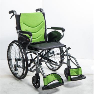 均佳 鋁合金防傾輪輪椅 可掀腳 背可折 固定扶手 中輪20吋 JW-250 廠送