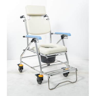 均佳 鋁合金可調洗澡便器椅(附輪+靠頭)JCS-207 廠送