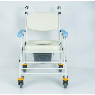 均佳 鋁合金推手型可收合附輪洗澡便器椅JCS-208 廠送