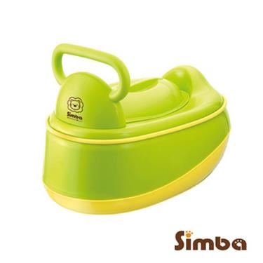 (滿777送濕巾)【Simba 小獅王辛巴】五段式多功能學習便器綠／橘 顏色隨機出貨