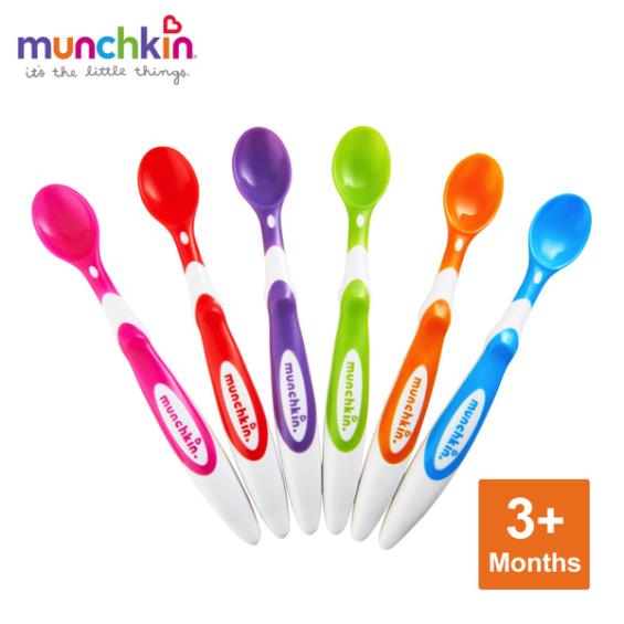 【滿趣健 Munchkin】安全彩色學習湯匙6入