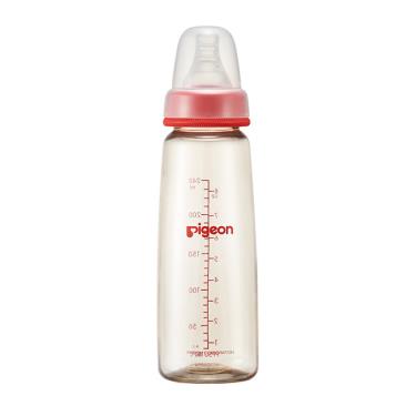 【Pigeon 貝親】一般口徑母乳實感PPSU奶瓶（240ml）紅色