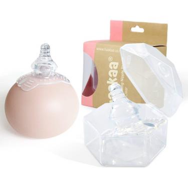 【紐西蘭haakaa】親餵輔助奶嘴-碟型(附收納盒)