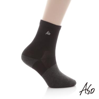 【ASO 阿瘦】經典弓形竹炭襪（黑色）
