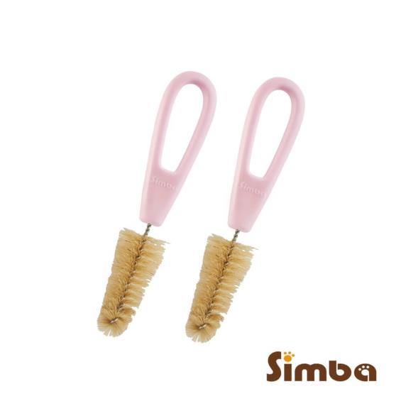 【Simba 小獅王辛巴】豬毛奶嘴刷2入蜜粉