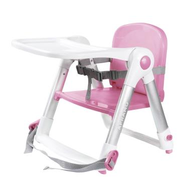 英國Apramo QTI Flippa  可攜式兩用兒童餐椅(簡易提袋+坐墊)-糖果粉-廠送