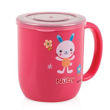 Nuby 不鏽鋼喝水杯-粉色