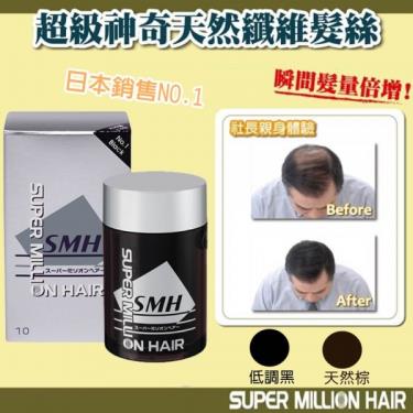 日本 Super Million Hair 超級神奇天然纖維髮絲25g  低調黑(廠送)
