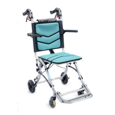 I CARE 艾品 鋁合金照護運輸小型輪椅 IC-300(藍色) 廠送