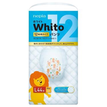 日本 王子 Whito 純白超薄長效紙尿褲-褲型 L 44片 -廠送 + -單一規格