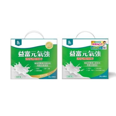 【益富】元氣強-麥芽口味(23g*30+3包/盒)+元氣強洗腎適用配方（24gX30+3包／盒）