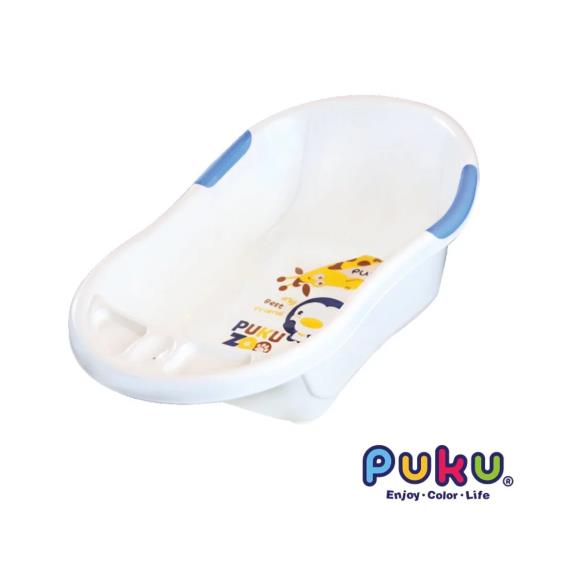 【PUKU 藍色企鵝】雙色浴盆 L 水色