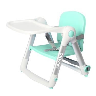 英國Apramo QTI Flippa 可攜式兩用兒童餐椅(贈簡易提袋+坐墊)-湖水青-廠送