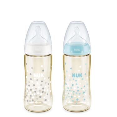 德國NUK 寬口徑PPSU奶瓶300mL 附一般型 中圓洞 奶嘴
