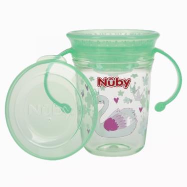 NUBY Tritan501魔術杯240ml-天鵝