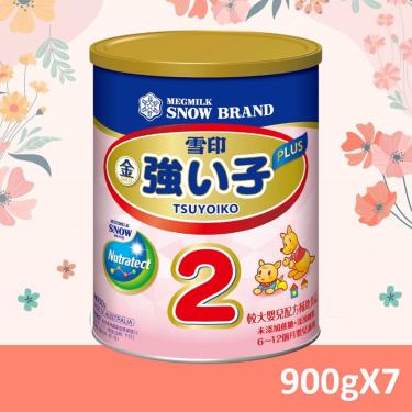 【SNOW雪印】金強小子2PLUS較大嬰兒配方輔助食品（900gX7罐）