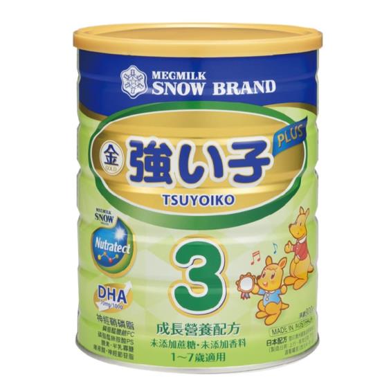 (送1罐+火車積木組)【SNOW雪印】強小子PLUS成長營養配方（900gX6罐）