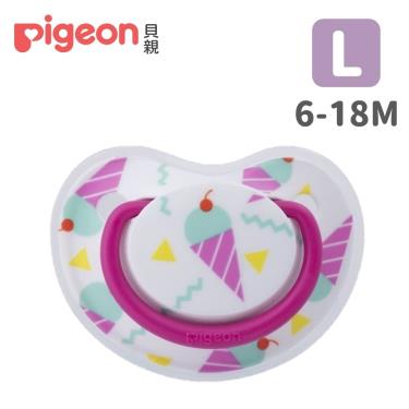Pigeon 貝親 拇指型矽膠安撫奶嘴 6-18M-涼夏冰淇淋