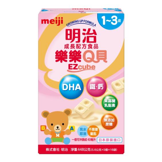 【Meiji 明治】樂樂Q貝1-3歲成長配方食品（448g／盒）