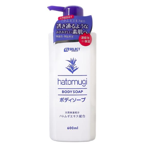 S-SELECT-薏仁保濕沐浴乳-600ML/瓶| 大樹健康購物網