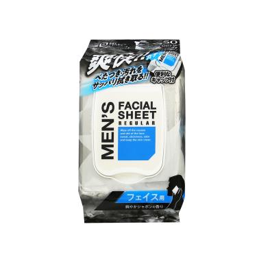 【S-SELECT】男士臉用濕巾（50入）