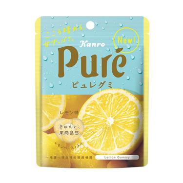 日本 甘樂鮮果實軟糖-檸檬口味56g(包裝隨機出貨)