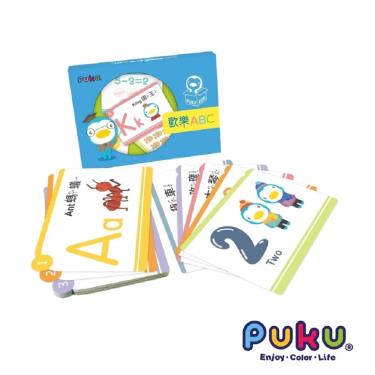 （任2件9折）【PUKU 藍色企鵝】歡樂ABC桌遊學習卡 20張