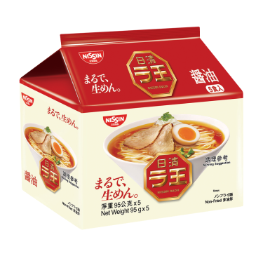 日清 拉王醬油味非油炸速食麵(5入)