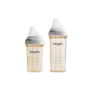 （ 組合價$1862）【Hegen】金色奇蹟PPSU多功能方圓型寬口奶瓶組合 （240ml+ 330ml）  廠商直送