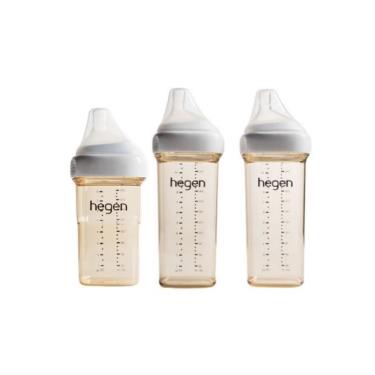 （ 組合價$2726）【Hegen】金色奇蹟PPSU多功能方圓型寬口奶瓶組合 （240ml+330ml雙瓶組） 廠商直送