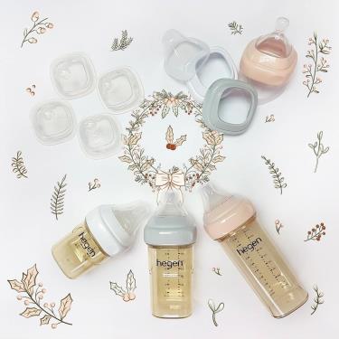 【Hegen】金色奇蹟PPSU多功能方圓型寬口奶瓶 240ml／雙瓶組
