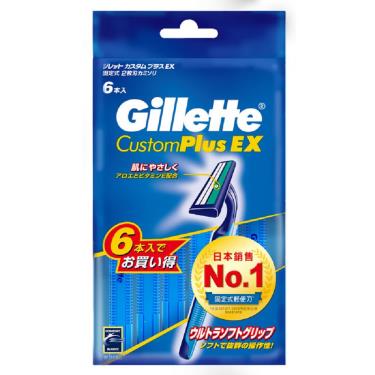 【Gillette吉列】長柄潤滑輕便刀 日本包裝（S／6支裝）