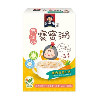 桂格 無添加寶寶粥 雞肉鮮蔬(150g x4包/盒)