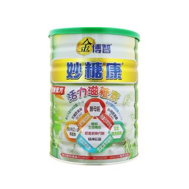 (買6送1再送碗筷禮盒)【金博智】妙糖康活力滋養素奶粉（900g／罐）