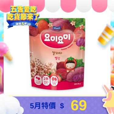(單件5折)【Maeil】花造型米餅（25g）紫薯 草莓