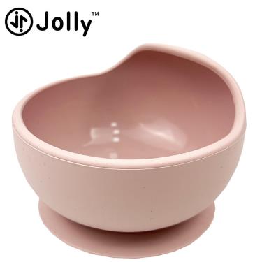 【Jolly】防滑矽膠吸盤碗（粉